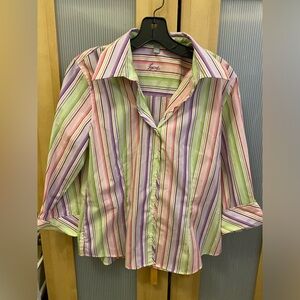 Foxcroft button up shirt size 6